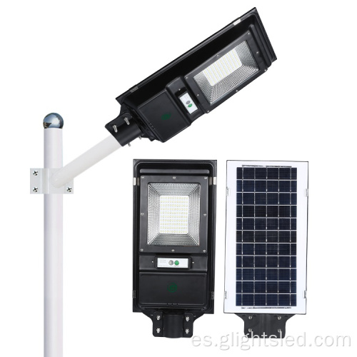 Farola solar LED todo en uno de 60 vatios para exteriores
